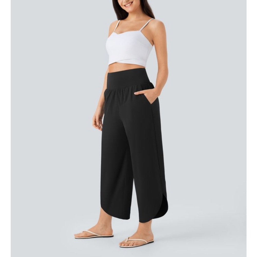 HALARA Black Relaxed-Fit Pants